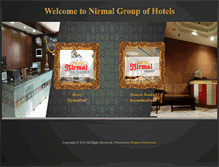 Tablet Screenshot of hotelsnirmal.com